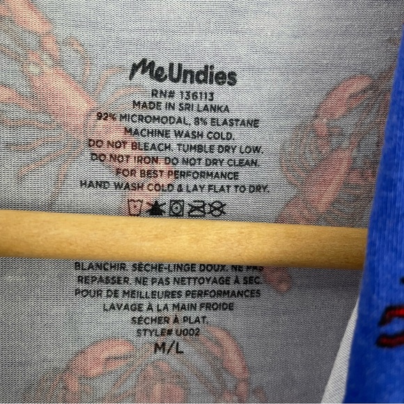 MeUndies Lobster Print Unisex Onesie Pajamas - Picture 4 of 6